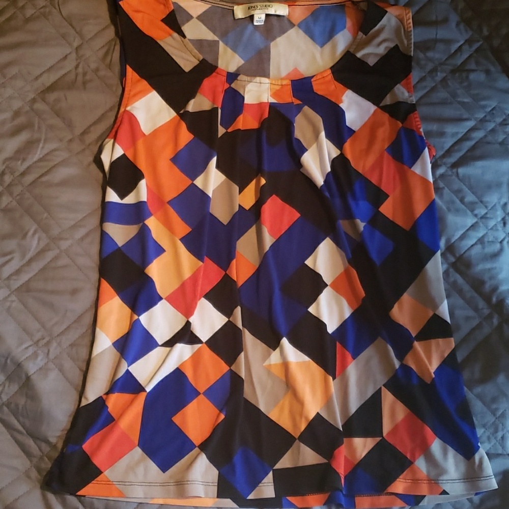 Colorful patterned Jones Studio shell